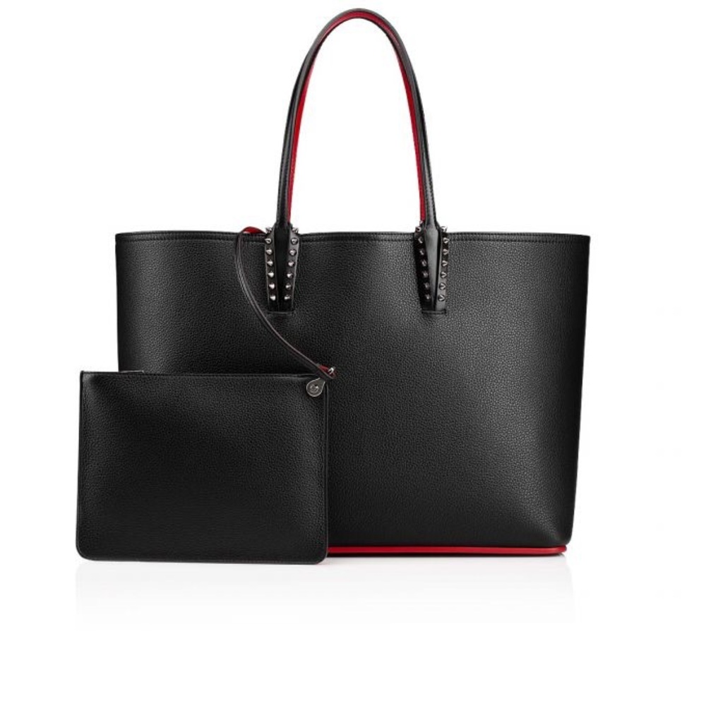christian louboutin cabata tote in black
